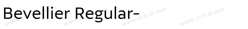Bevellier Regular字体转换
